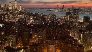Open window New York city Sound(Chelsea Manhattan NYC Sunset,soundscape and view)#nyc #calm #shorts)