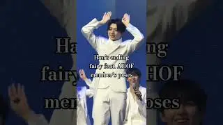 AHOF Park Han's ending fairy.. he did all member's poses 😅 #ahof #ahof_official #foha #kpop #fypシ