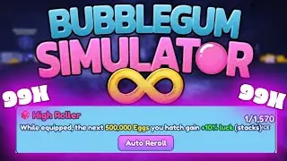 How To Get HIGH ROLLER Faster! | Bubble Gum Simulator Infinity |