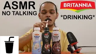 ASMR BRITANNIA WINKIN COW *DRINKING* (NO TALKING)