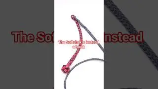 The #softshackle is woven into a special loop to act as a hook and close the hawse hole. #winch