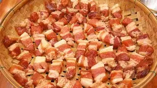 #หมูสามชั้นหมักน้ำปลาแดดเดียว ทำง่ายๆเครื่องปรุงไม่เยอะ มีติดแช่ตู้ไว้ อยากกินเมื่อไหร่ก็เอามาทอด