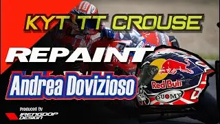 HOW TO MAKING A HELMET  DOVIZIOSO REPLICA | REPAINT KYT TT CROUSE