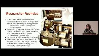 The Sample Management Lifecycle in Action: Stages, Stakeholders, Identifiers, and Opportunities