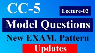 CC5 Model Paper for EXAM 2024 | Lecture -2 | SEM-2 | Ranchi University