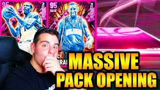 MASSIVE PACK OPENING FOR NEW PINK DIAMOND TMAC! | NBA 2K21 MY TEAM