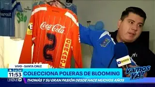 Colecciona poleras de Blooming. Thomás y su gran pasión desde hace muchos años.