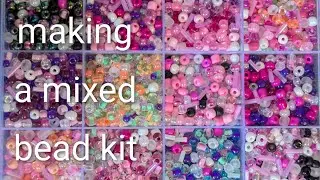 Making My Own Mixed Bead Kit #beads #asmr #sorting #organize #organizing #creative 