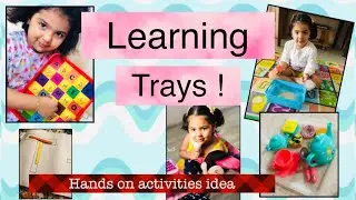 HANDS ON ACTIVITIES idea for PRE-K & KINDERGARTEN (Preschoolers) | Montessori- inspired shelf
