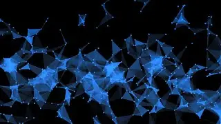 Abstract Technology Background Plexus - 3D Render Animation