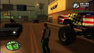 GTA SA - Monster truck glitch fun