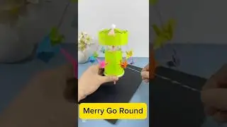 DIY Fun - Merry-Go-Round Swing for Kids | Made with Paper Glass | KidiesTime7 | Children Fun & Learn