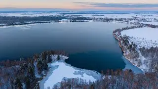 Bergwitzsee Germany - Winterlandscape