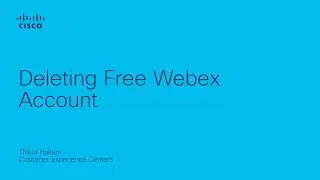 Deleting Free Webex Account