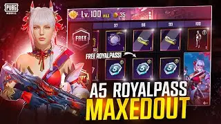 😱NEW A5 ROYAL PASS MAXOUT | FREE 10 ROYAL PASS