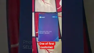 Phonepe sbi black select rupay credit card first look #phonepe #sbi