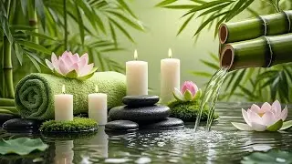 Relaxing Music for Deep Sleep 🌿 Deep Meditation With Bamboo Fountain - Spa - Authentic Nature Sounds