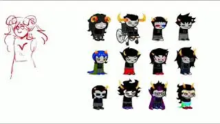 Homestuck speedpaint (All Trolls)
