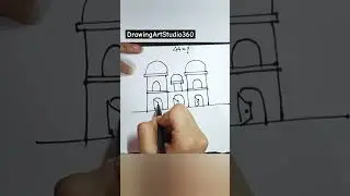 Simple drawing technique by 44 number #youtubeshorts #shorts #shortsvideo #art #viral #drawing