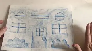 Collagraph Crayon Rubbing