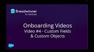 Breadwinner for Netsuite - Onboarding Video 4 - Custom Fields and Objects