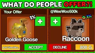 What Do People Offer For The Golden Goose in Grow A Garden..