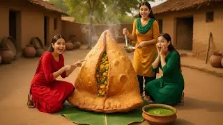 🔥 Human Size Giant Samosa 😱 | Village Style Giant Food Cooking | Tiny World Cooking | Tiny World 