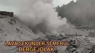 Astaghfirullah ! Detik2 Lewati 1 Bulan Letusan Lava Sekunder Semeru Kembali Bergejolak