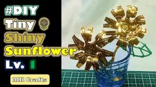 Tiny Shiny Sunflower Lv.1 🌻 #diy  #tutorial  #handmade #sunflower #diyflower