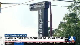 Man run over outside liquor store identified