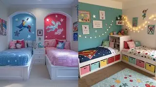 Twin Bed Ideas for Siblings | Smart Shared Bedroom Designs l