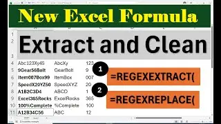 Excel Formula to Separate Text and Numbers | Data Cleaning Using TEXTSPLIT & REGEXREPLACE