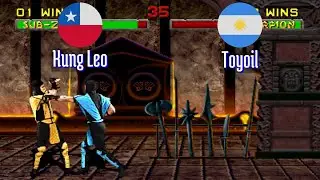FT5 @mk2: Kung Leo (CL) vs Toyoil (AR) [Mortal Kombat 2 Fightcade] Mar 25