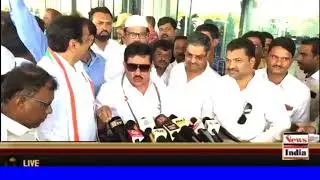 Addressing Media At Hubli Airport