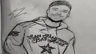 MrBeast drawing step by step #mrbeast @MrBeast