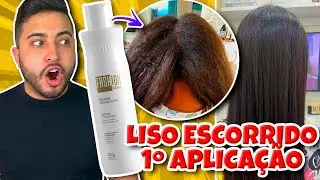 Progressiva Fashion Gold em CABELO crespo! 3 TÉCNICAS que ALISA de PRIMEIRA! Veja o RESULTADO!