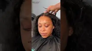 Transparent HD lace wig install | Ft. Beluck Hair #wiginstall #hdlace #shortvideos #blackmagic
