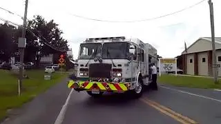 Fleetwood Engine 45 wetting down Walnuttown Tanker 32-August 26, 2017