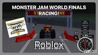 ROBLOX MONSTER JAM WORLD FINALS RACING W/ COMMENTARY!!! 