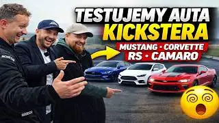 MUSTANG, CORVETTE, RS, CAMARO - Test aut KICKSTERA