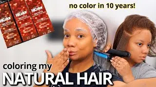 REGRETS?! Coloring My Fine, 4B 4C Natural Hair | Final Results, Blow Dry & Flat Iron pt.2