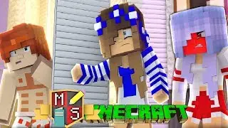 LITTLE LEO FORGETS HIS SWIMMING GEAR IN LITTLE LIZARD HIGH!! | Minecraft FAMILY LIFE | w/LittleCarly