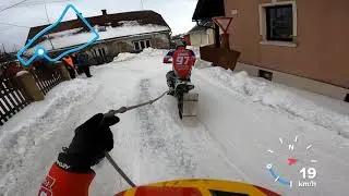 Motoskijoring Horní Město - Uličky 2022. (Profi 4.rozjizdka ONBoard First Platz )
