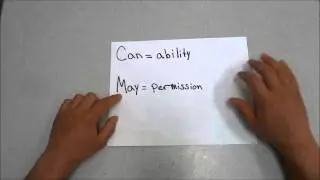 Can VS. May-English Grammar Lesson