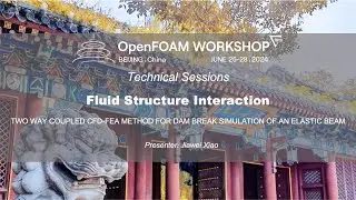 [OFW19] TWO WAY COUPLED CFD FEA METHOD FOR DAM BREAK SIMULATION OF AN ELASTIC BEAM