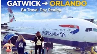 ✈️ Orlando Travel Day | Gatwick to MCO | BA Economy 🌴
