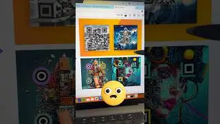 Создайте искусство с помощью QR-кода! 📱💻 #маркетинг #QR #QRCode #AI