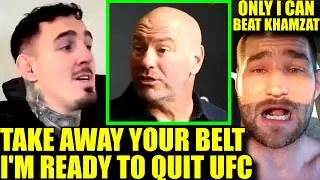 TOM ASPINALL READY TO VACATE HIS BELT AND WANTS UFC TO RELEASE HIM,SEAN STRICKLAND- I BEAT KHAMZAT
