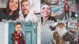 Trick or Treating & Christmas Decor Haul!