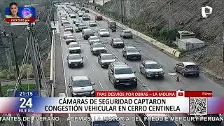 La Molina: se registra gran congestión vehicular en Cerro Centinela